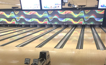 bowling lanes at bowlero